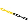 Global Industrial Plastic Chain Barrier, 1-1/2x50'L, Yellow/Black 954112YB